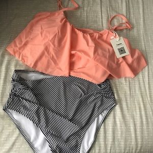NWT size Medium Cupshe high waisted bikin